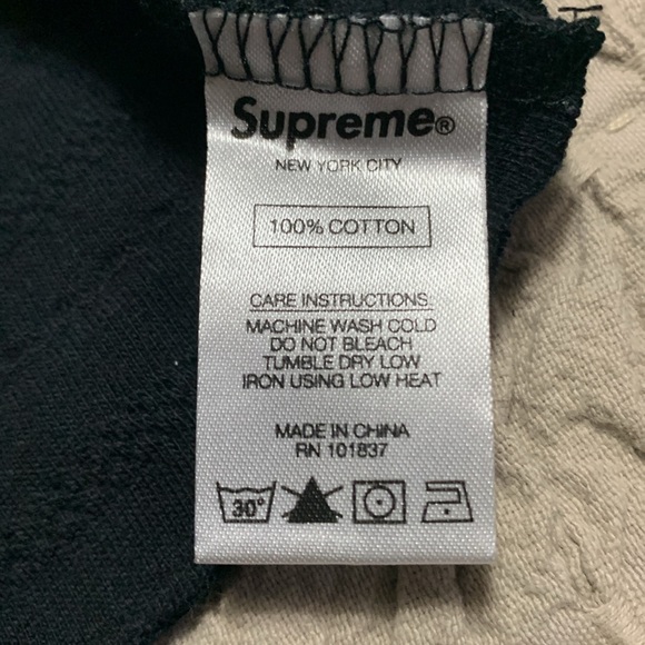 Supreme Men’s Rope Stripe Black Sweatshirt Sweater - Picture 9 of 12